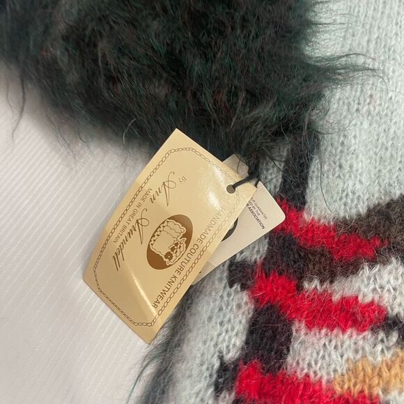 Ann Arundell Handmade Couture VTG NOS Mohair Horse Kentucky Derby Sweater - Picture 3 of 10